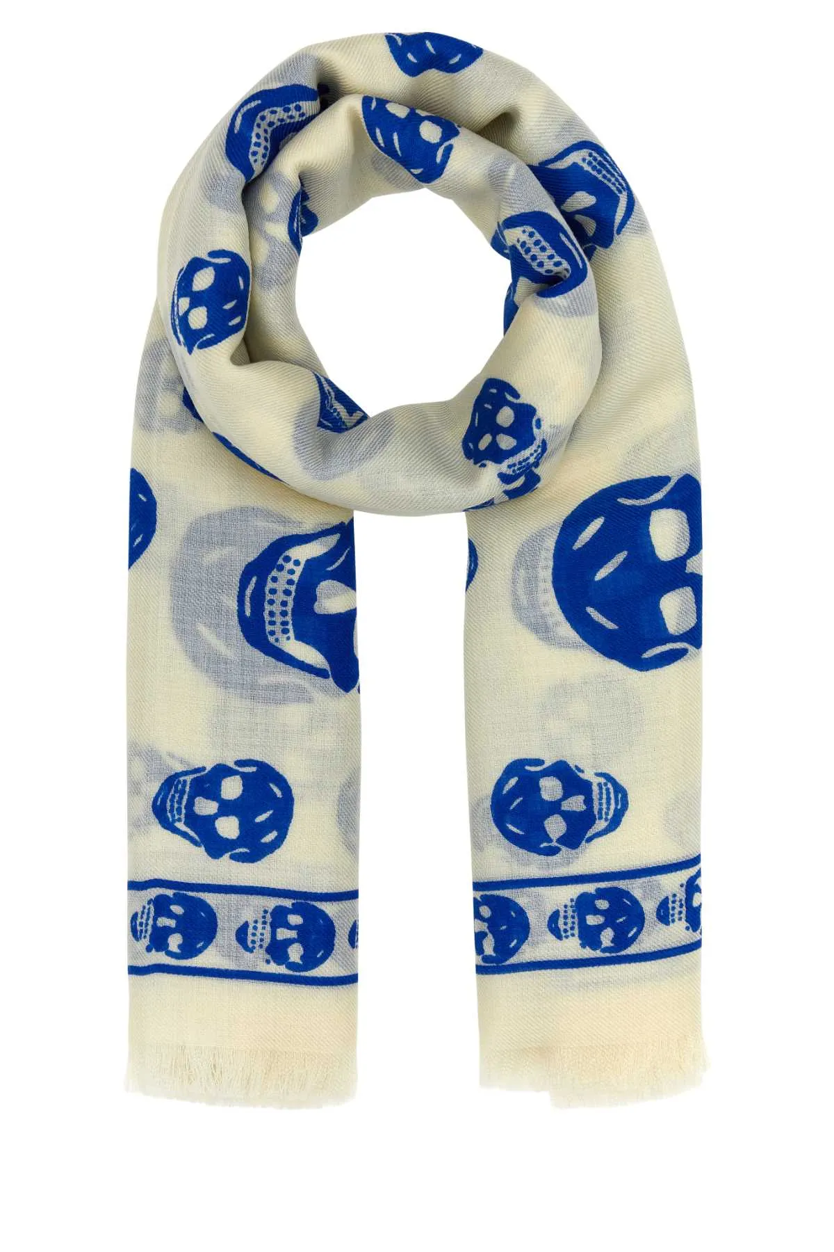 Alexander Mcqueen Printed Wool Scarf