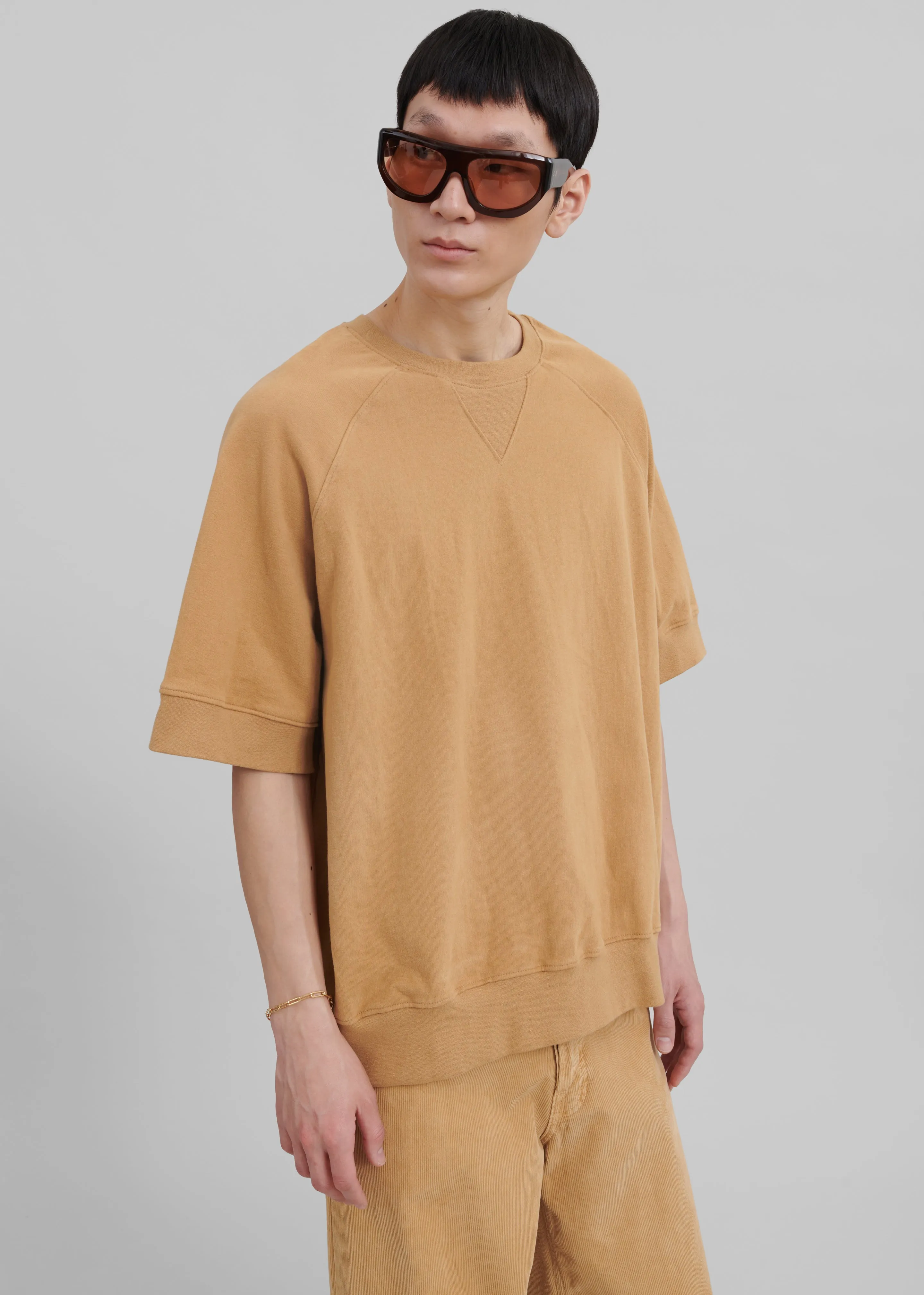 Caz Boxy Tee - Camel