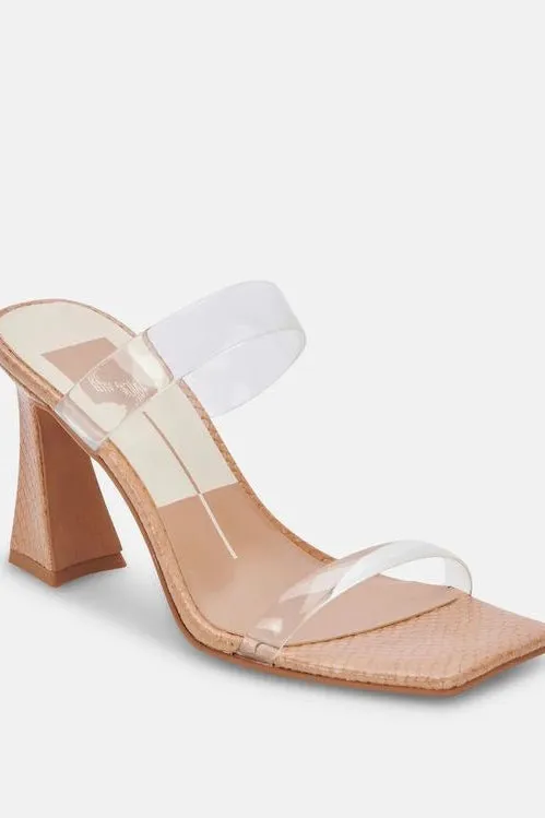 Dolce Vita Novah Strappy Sandal Heel - Clear