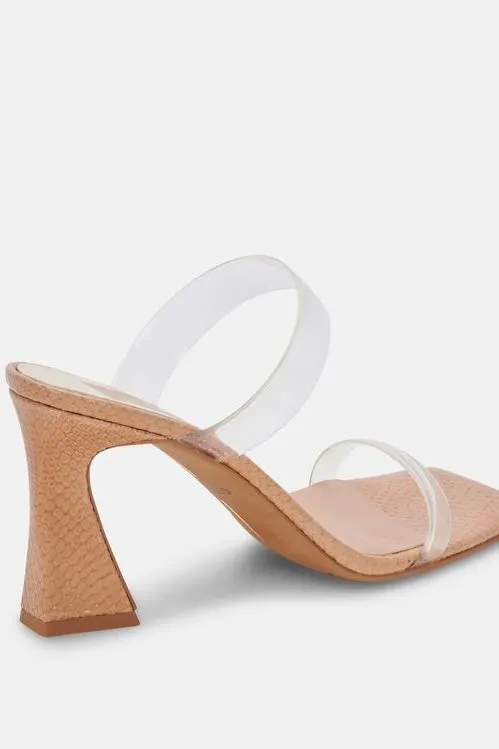 Dolce Vita Novah Strappy Sandal Heel - Clear