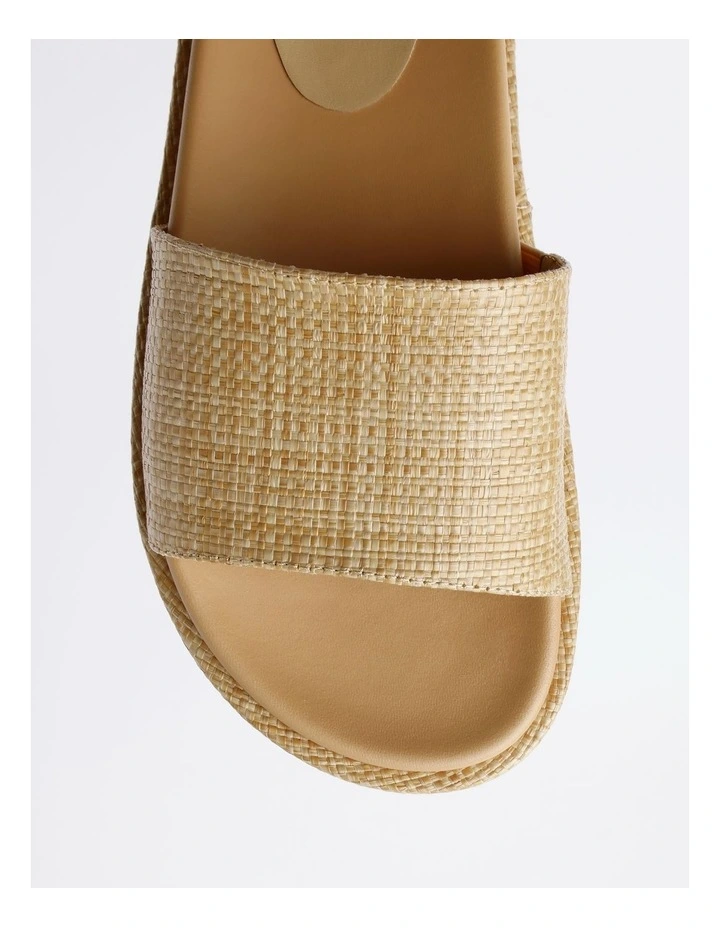 Elena Sandal in Natural Rafia