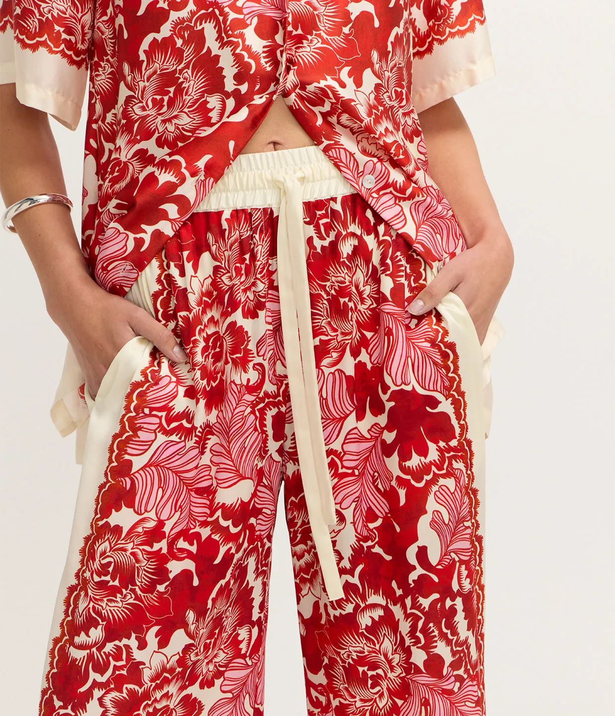 Empress Relaxed Pant in Scarlet Garden