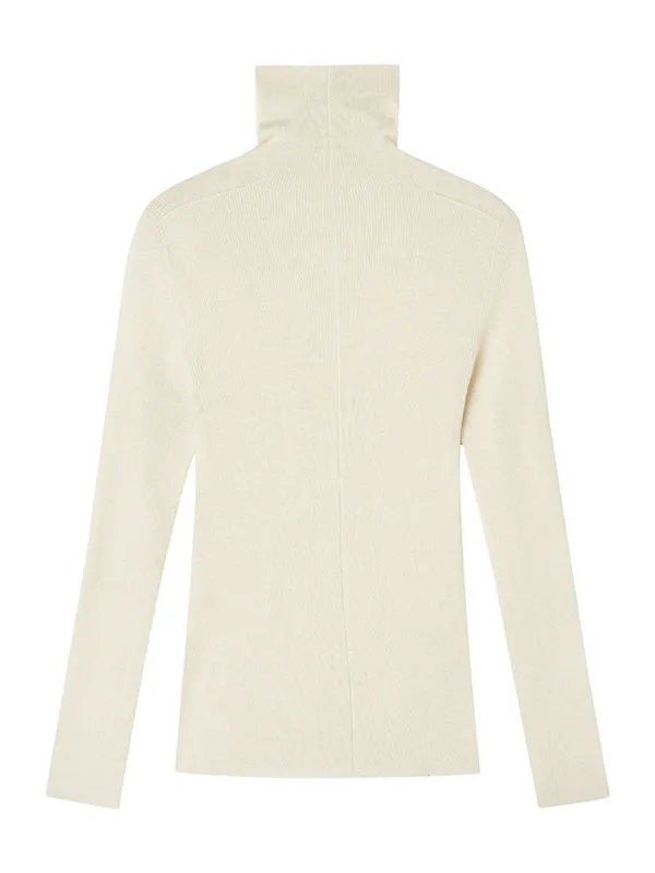 High-Neck Classy Simple Slim Knit
