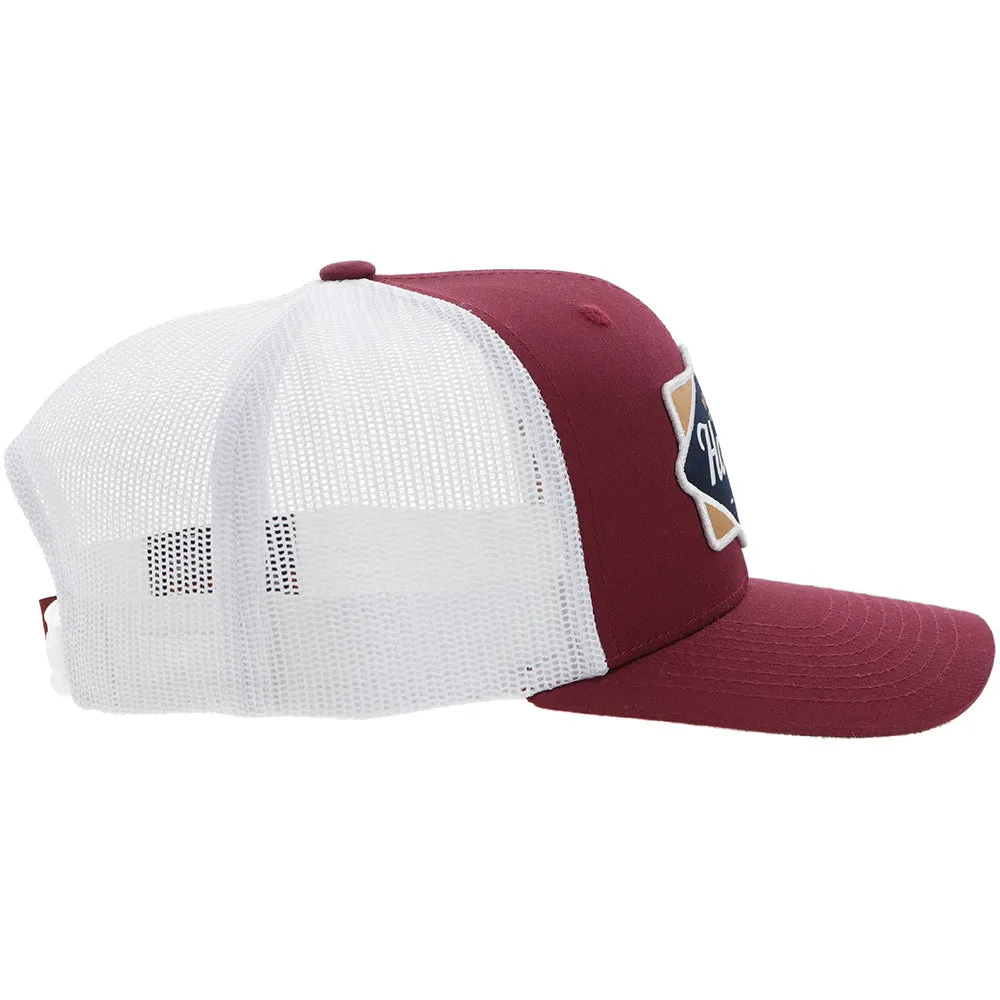 Hooey Diamond 6 Panel Trucker Hat Red