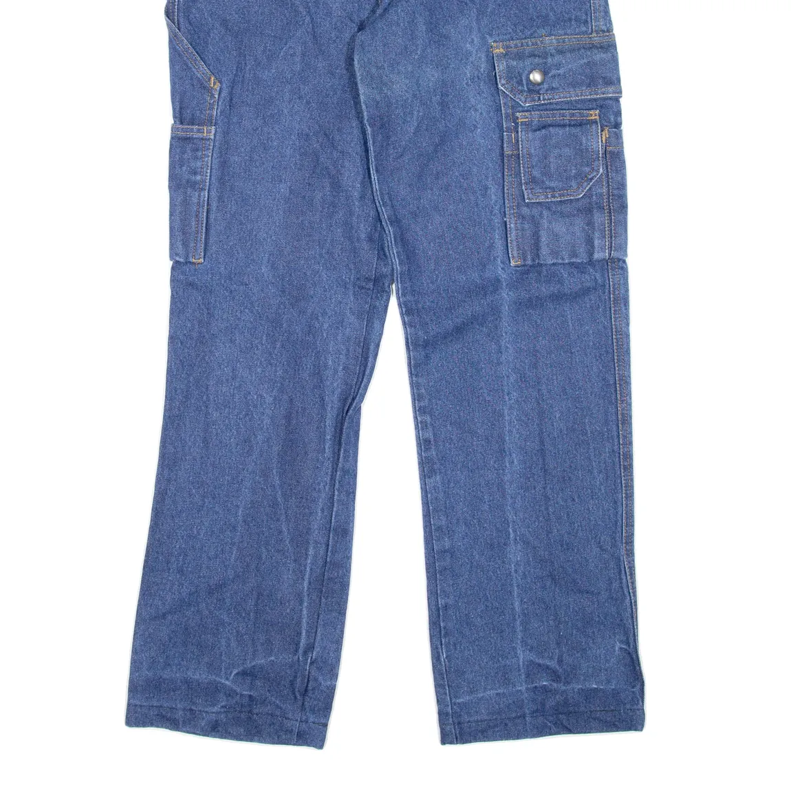 JORIX WORKWEAR Mens Jeans Blue Regular Straight W30 L29