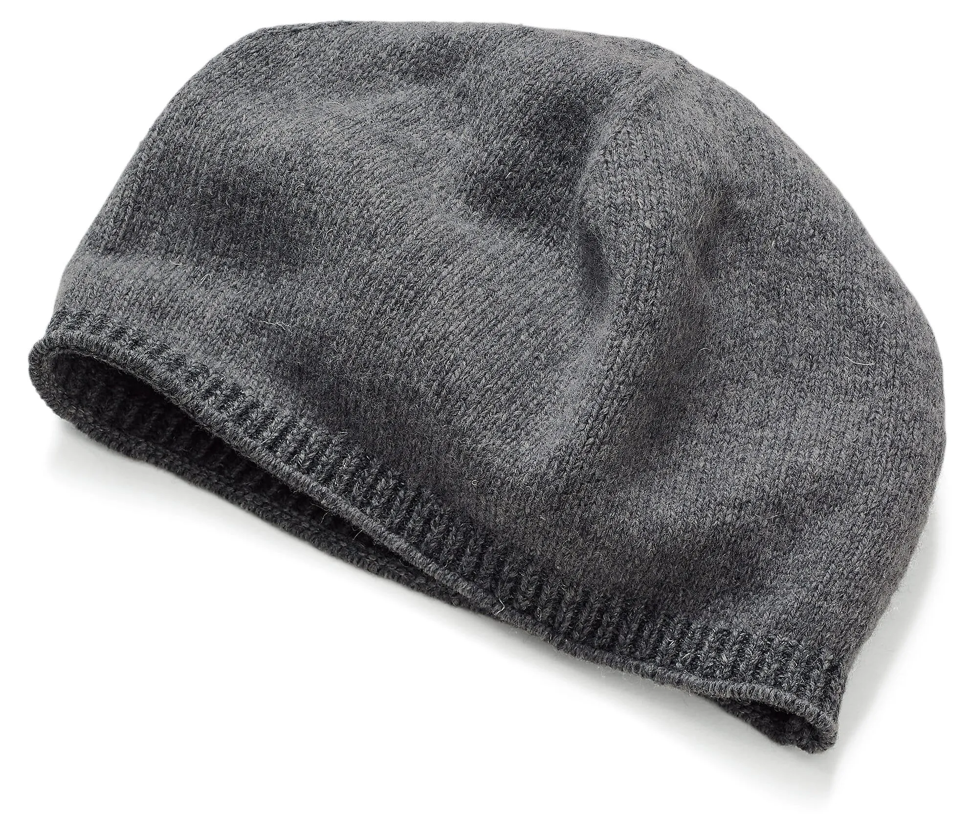 Knitted beanie unisex, Gray anthracite | Manufactum