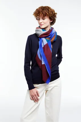 MaPoésie NIGHT BURGUNDY DIURNE SCARF