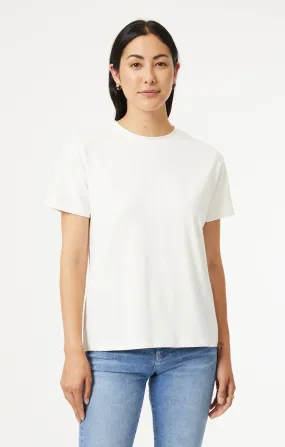 Mavi Women's Crew Neck T-Shirt In Natural White