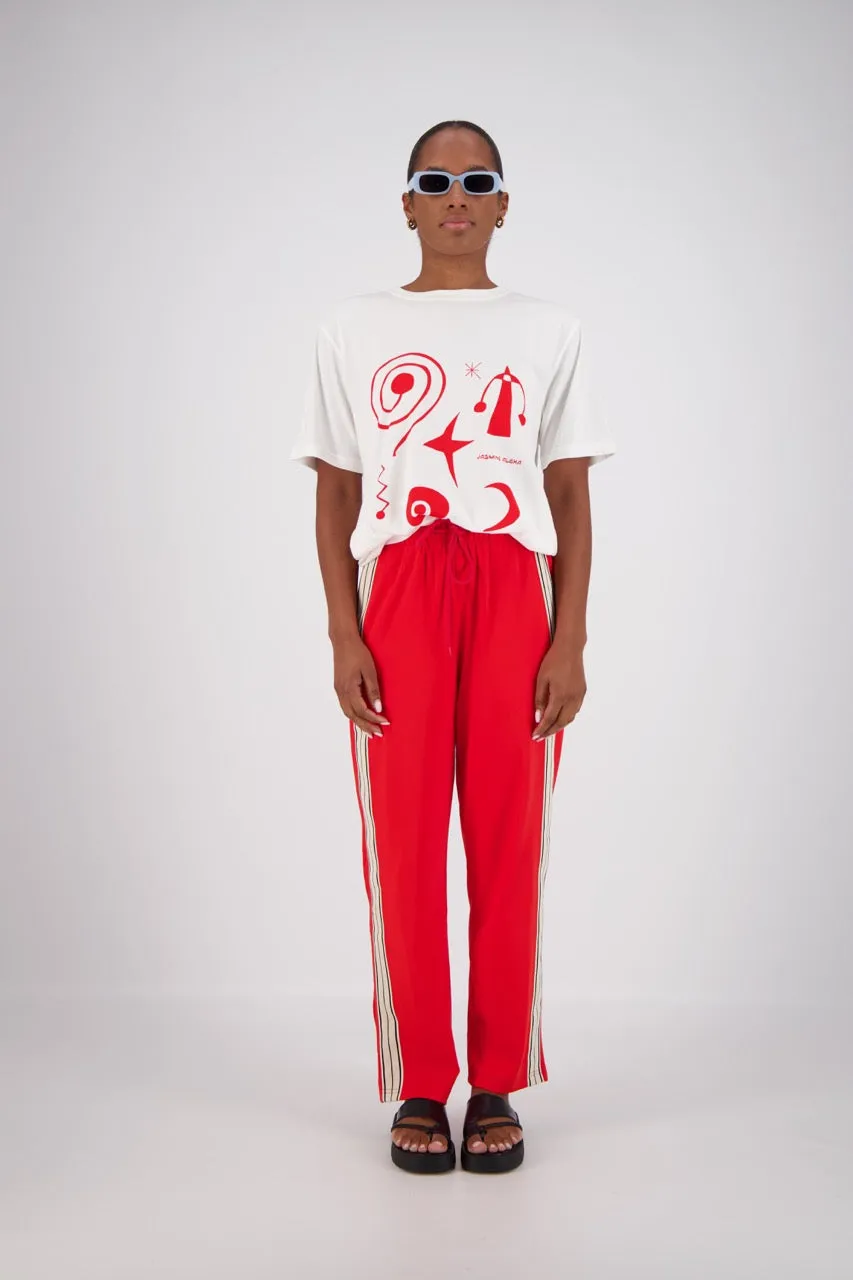 Panarea Trackpants in Red
