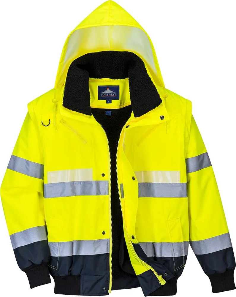 Portwest Glowtex 3in1 Bomber Jacket