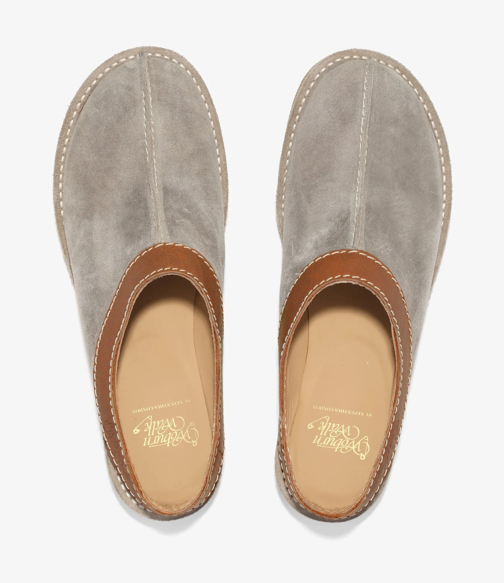 QR Centre Seam Slip-In Moccasin – Sand Suede