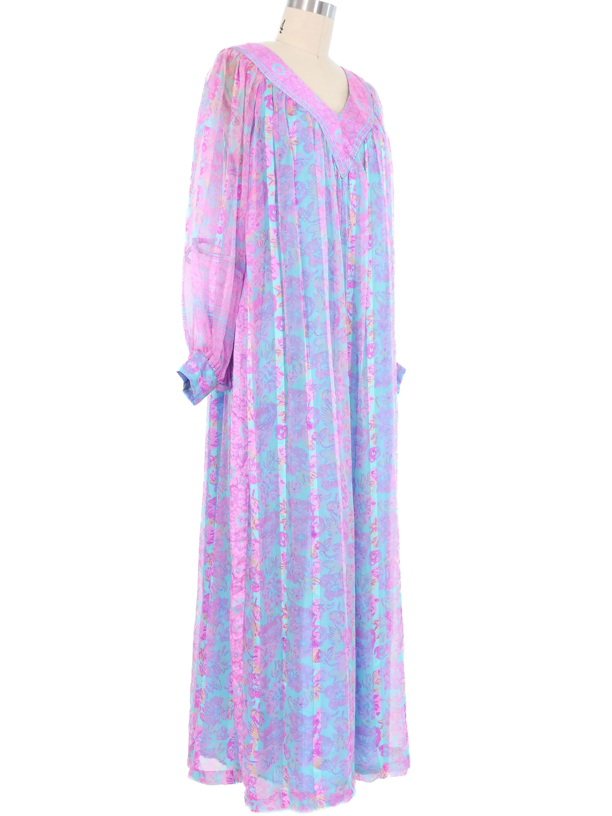 Raksha Pastel Silk Chiffon Dress