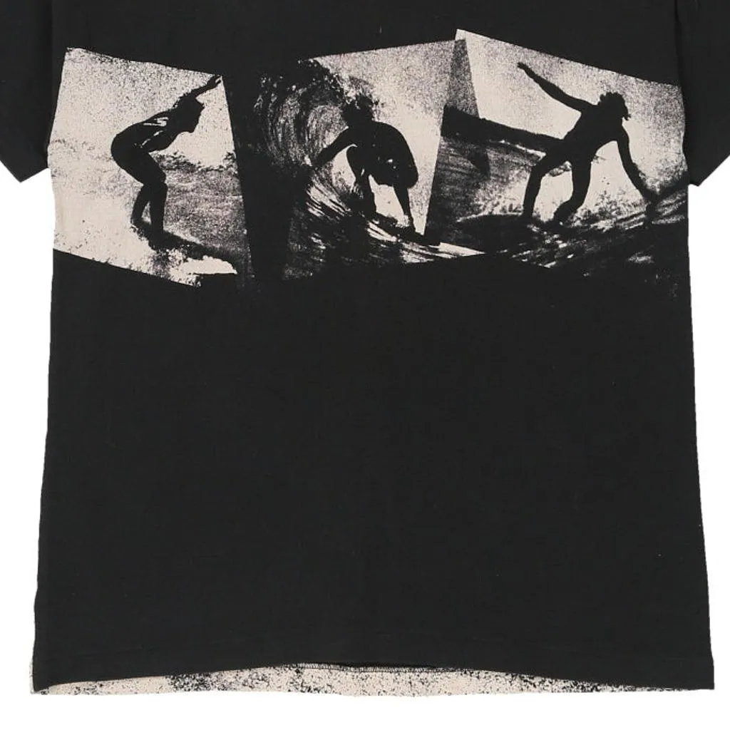 Single Stitch Age 14-16. Unbranded Graphic T-Shirt - Large Black & White Cotton
