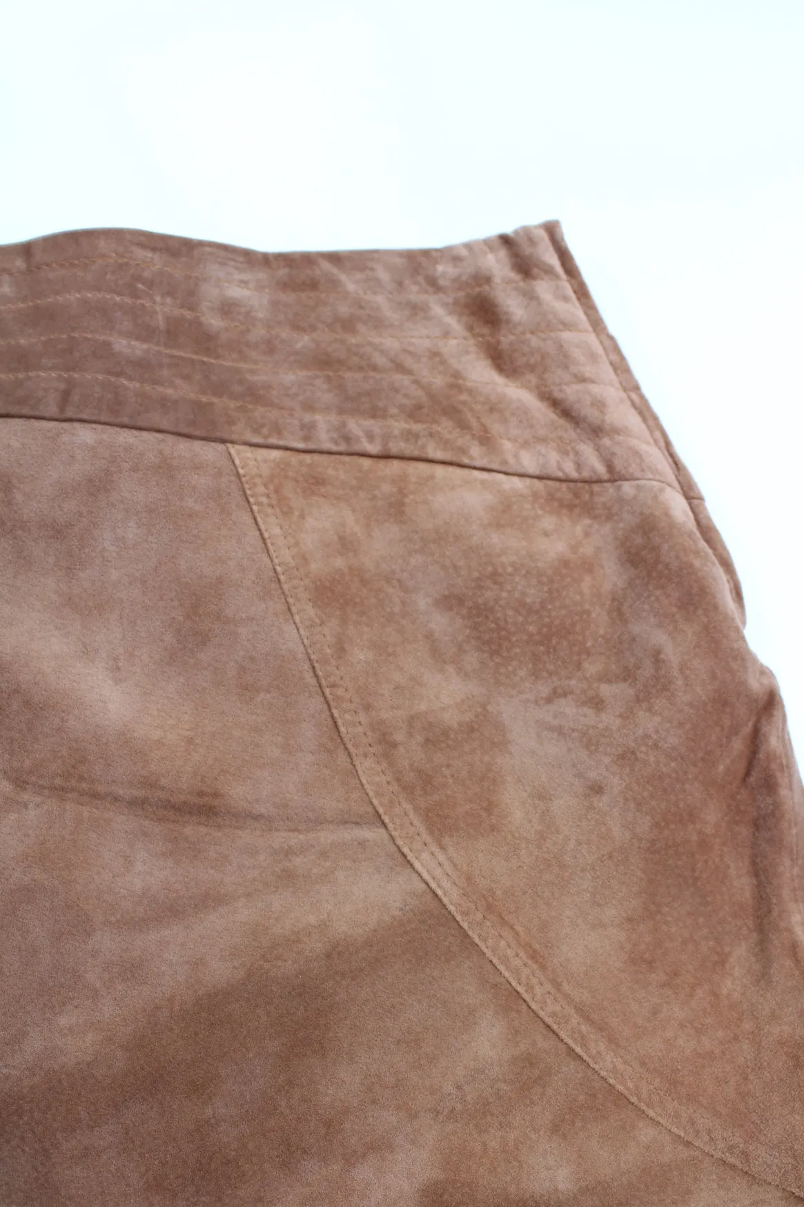 Suede Midi Skirt