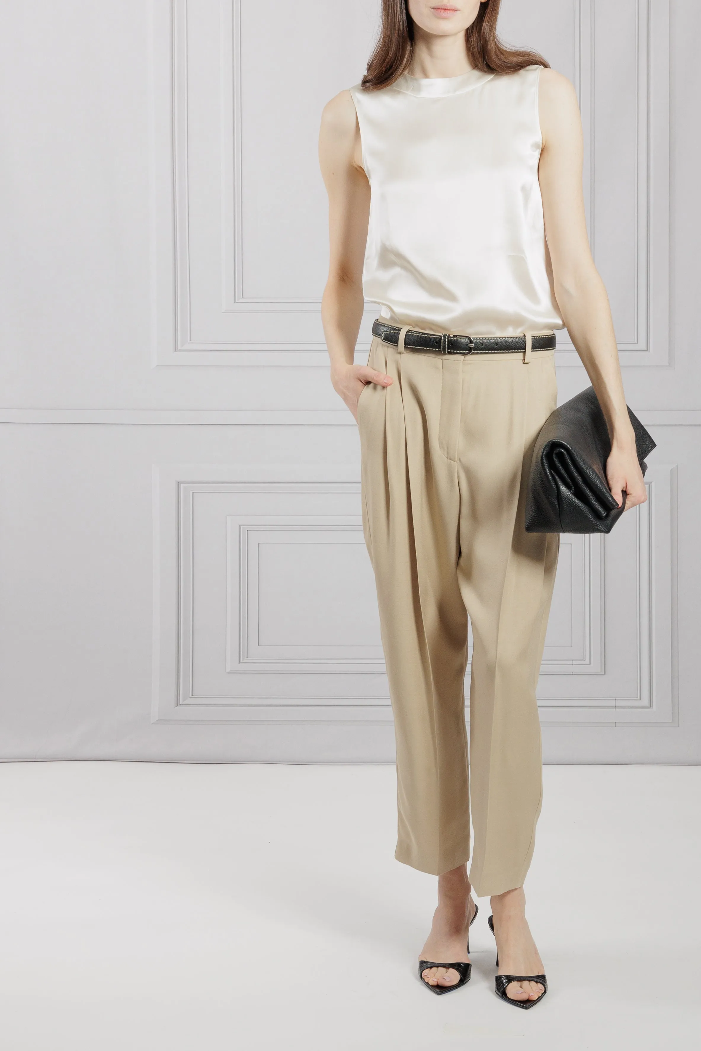 Toteme | Black Slim Trouser Belt 